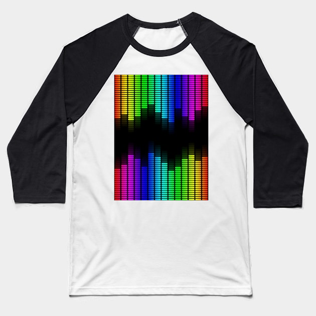 double rainbow equalizer Baseball T-Shirt by poupoune